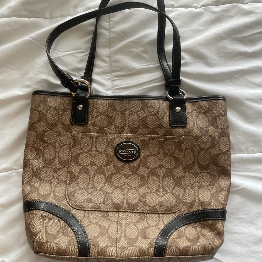 Brown Coach C purse